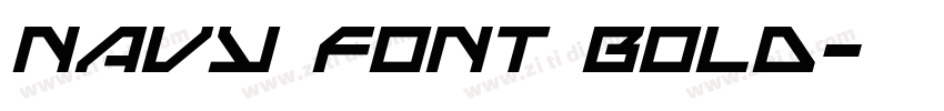 Navy Font Bold字体转换